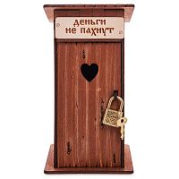 Туалет копилка 1 кабинка "Деньги не пахнут" окрашенная во Симферополе